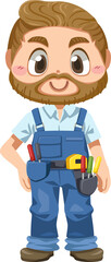 Construction worker character