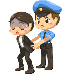 Policeman catches a thief