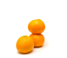 oranges isolated on white background