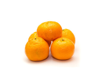 oranges on white