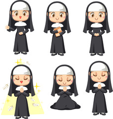 Nun character design