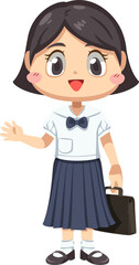 Obraz na płótnie Canvas Student character illustration