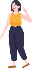 Woman cartoon character