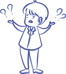 Hand Drawn Line Boy