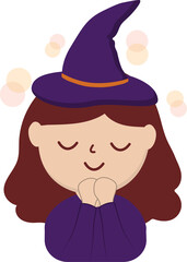 Witch character illustration