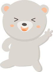 Happy bear illustration