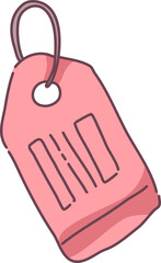 Luggage tag illustration
