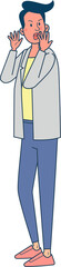 Naklejka premium Man character