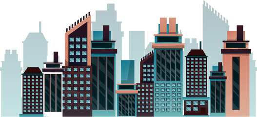 Building city illustration
