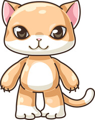 Naklejka premium cat cute cartoon