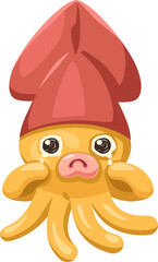 squid cute cartoon