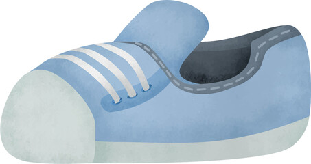 Watercolor shoe illustration