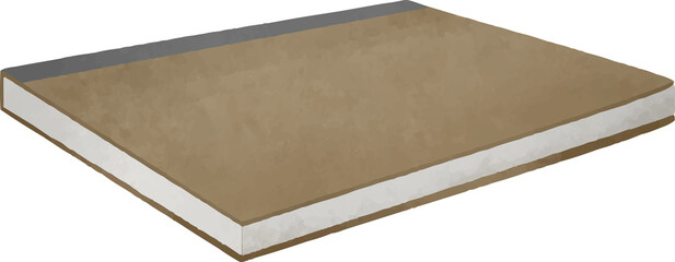 Watercolor notebook illustration