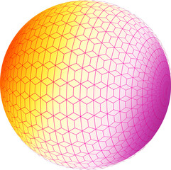 Ball balloon bubble bright color shiny modern icon element decoration abstract background illustration png