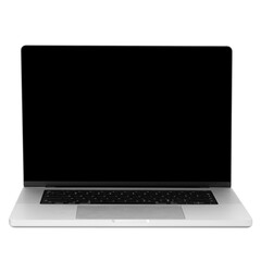 Laptop computer mockup, Png transparent.