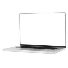 Laptop computer mockup, Png transparent. - obrazy, fototapety, plakaty