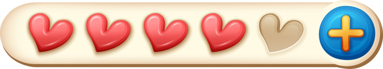 Obraz premium heart of button