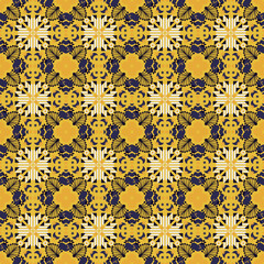 Garden Nature Seamless Pattern Floral Background Damask Aboriginal Ornament Art