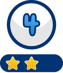 circle and star button