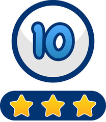 Obraz premium circle and star button