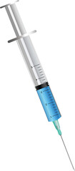 Medical syringe icon. Syringe for injection needle.