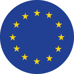 European union flag, official colors and proportion correctly. Patriotic EU symbol - obrazy, fototapety, plakaty