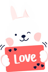 Cartoon rabbit illustration