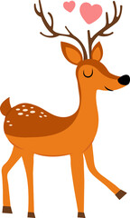 Cartoon deer illustration
