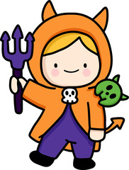 People Wear Halloween Costume