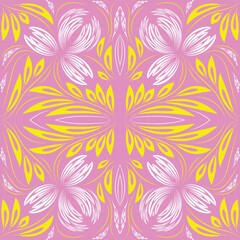 Folk flowers print Floral pattern Ethnic art