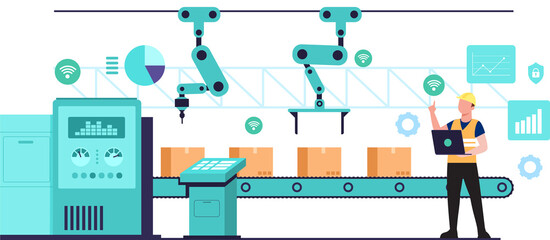industrial robot clipart
