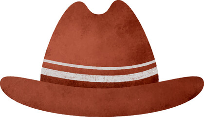 Watercolor party hat illustration