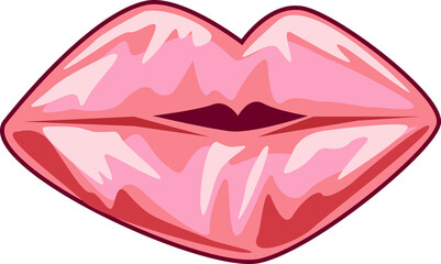 Obraz premium Kiss Illustration