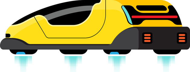 Future smart vehicle illustration