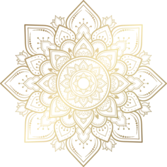 Gordijnen Mandala mandala vintage design with floral ornament pattern  © Anlomaja