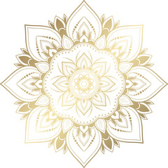 mandala vintage design with floral ornament pattern