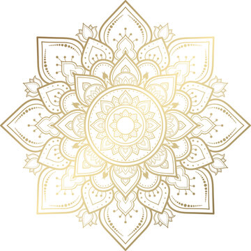 mandala vintage design with floral ornament pattern
