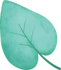 Watercolor Leaf Illustration