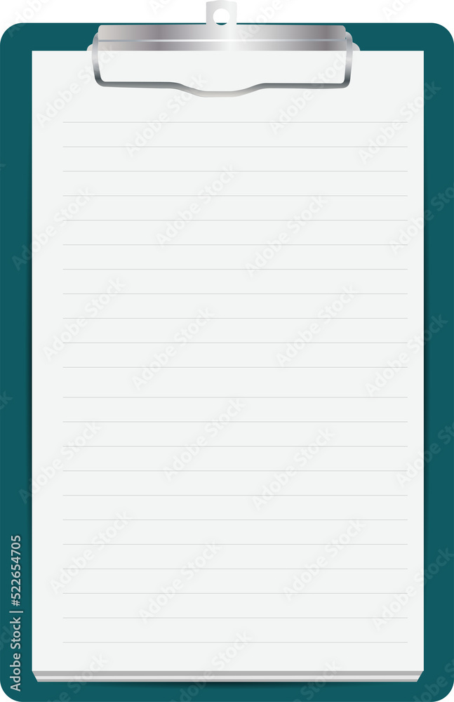 Poster note pad isolated, Clipping paths for design work empty free space mock up