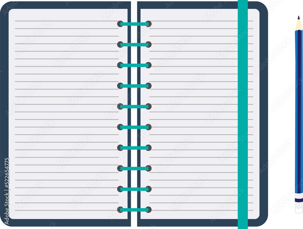 Poster notebook paper background isolated, Clipping paths for design work empty free space mock up