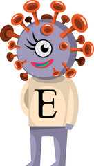 Virus character illustration