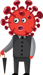 Virus character illustration