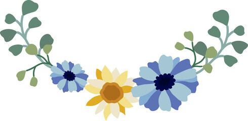 Flower frame for decorative