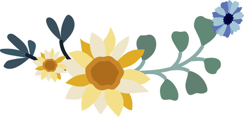 Flower frame for decorative