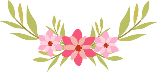 Flower frame for decorative