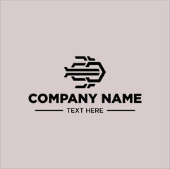 logo geometric illustration line art vector design