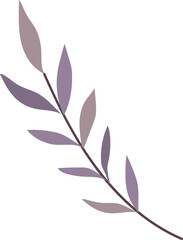 Hand painted leaves illustration