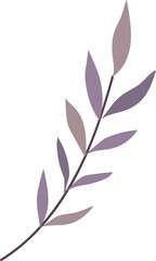 Hand painted leaves illustration