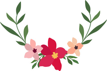 Flower frame for decorative