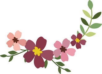 Flower frame for decorative